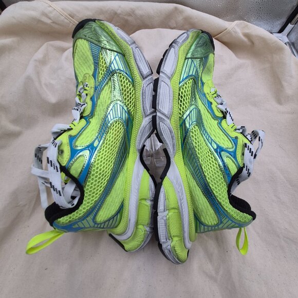 Balenciaga 3XL sneakers in neon yellow and blue mesh MENS SIZE 43 US 10 - Picture 5 of 8